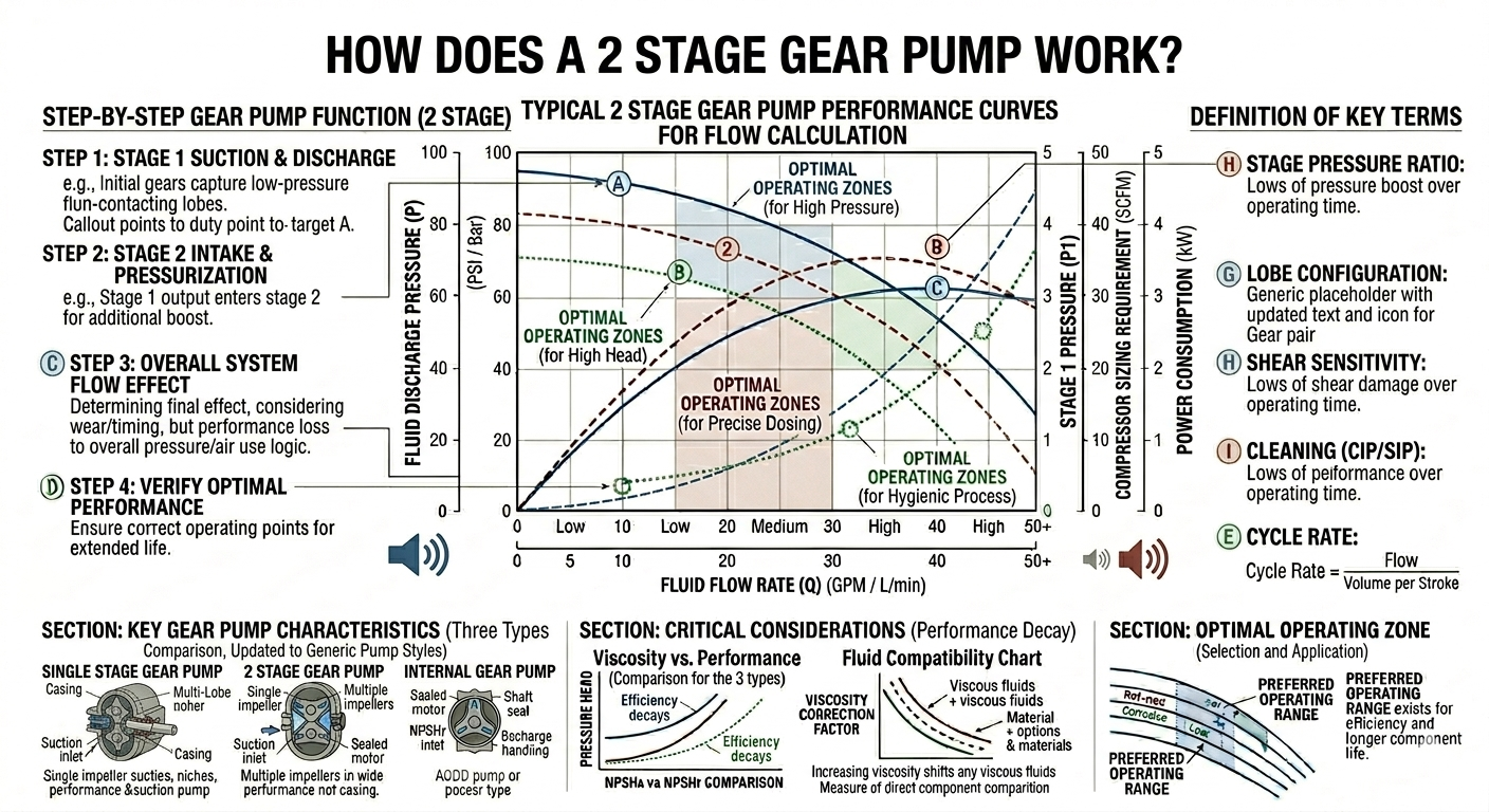 How Does a 2 Stage Gear Pump Work?