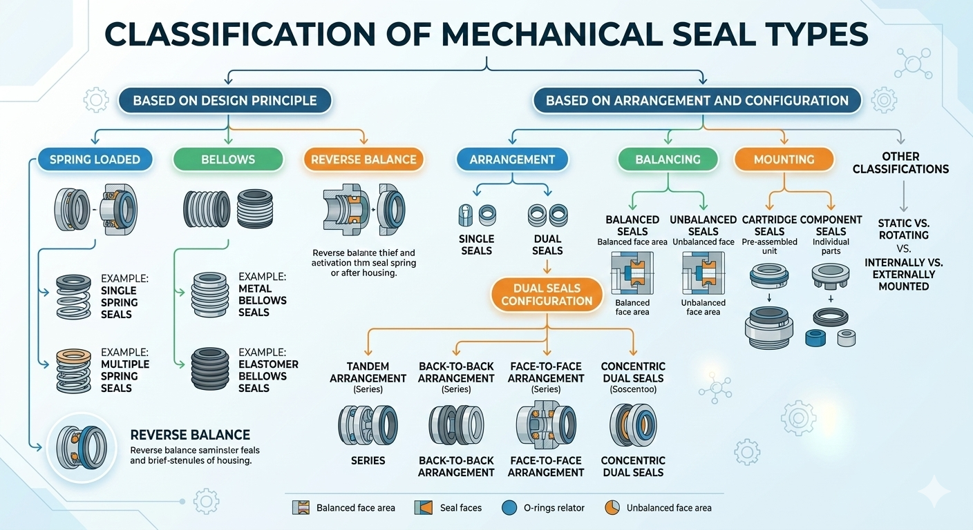 Mechanical Seal Types Classification - 7 Classification Axes with Examples