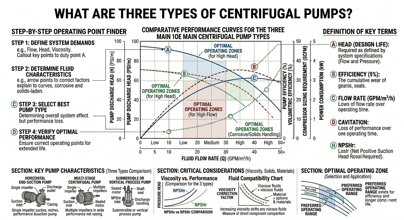 What Are Three Types of Centrifugal Pumps?