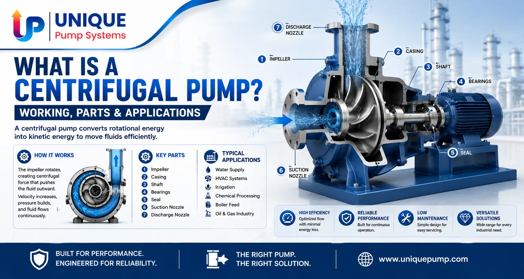What Is a Centrifugal Pump? Working & Parts